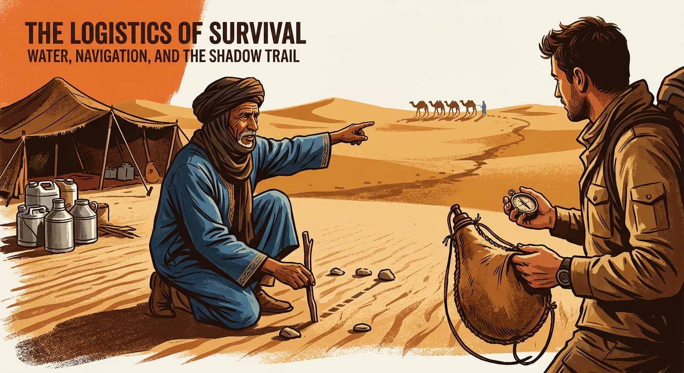 The Logistics of Survival: Water, Navigation, and the Shadow Trail